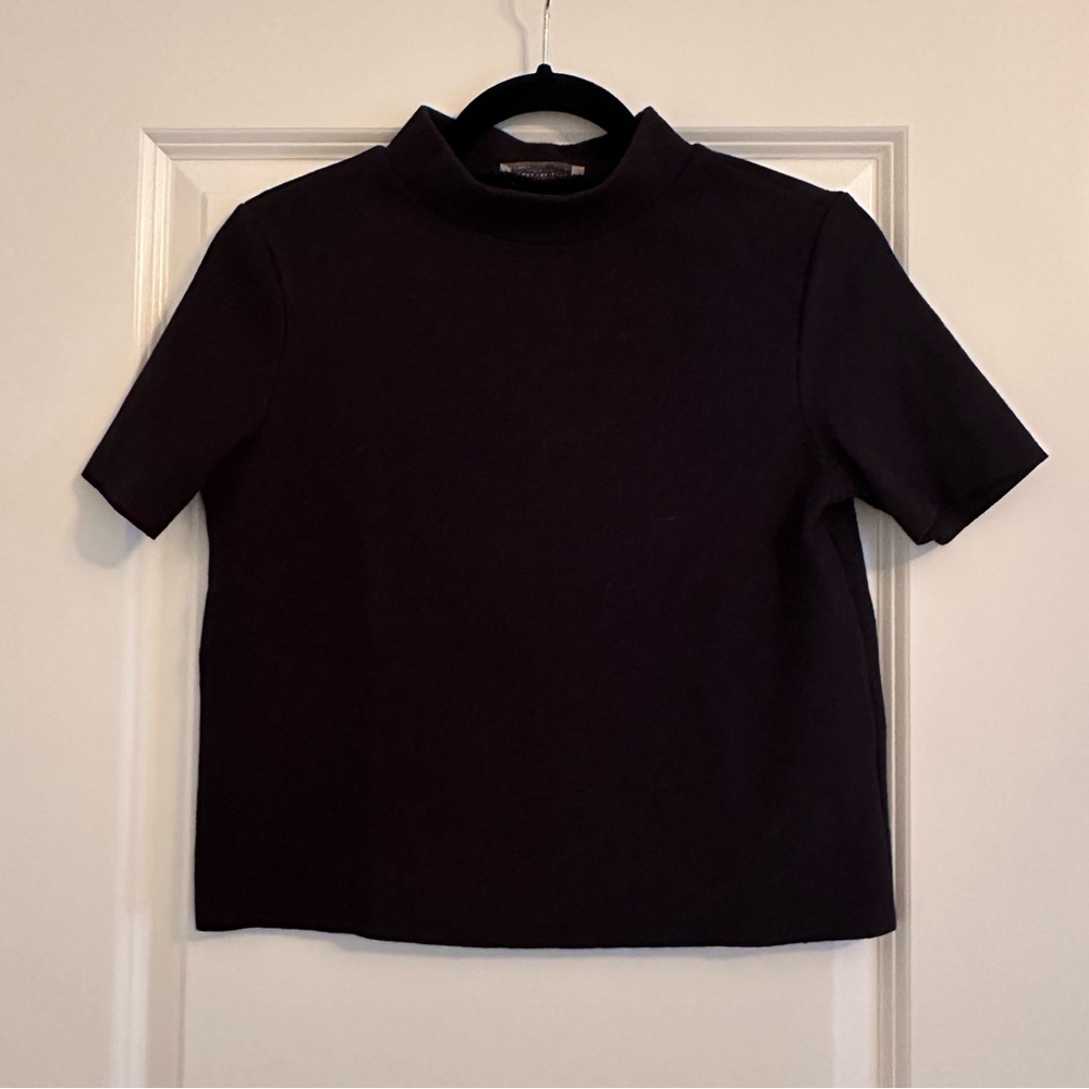 Zara Mock Neck T-Shirt